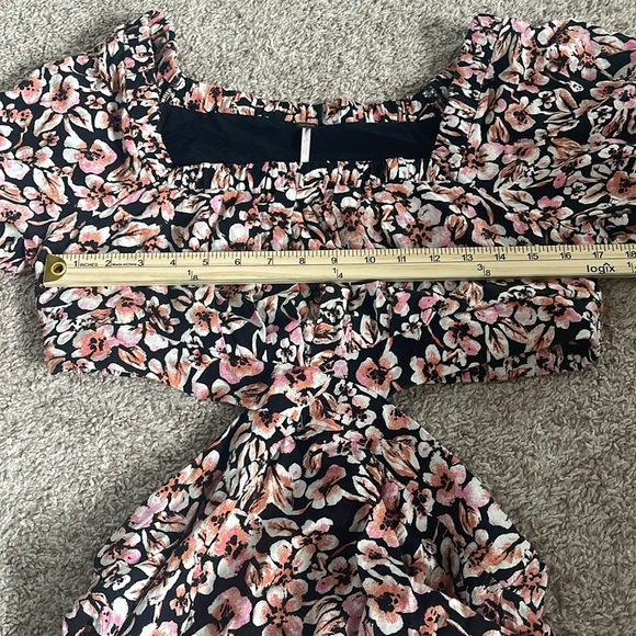 Free people flower print open side dress - Picture 3 of 8